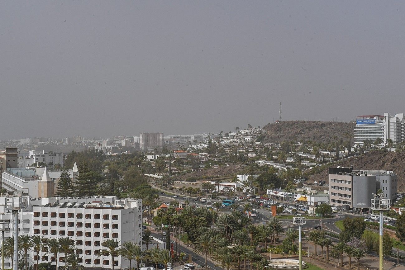 Calima en Las Palmas de Gran Canaria (17/03/2022)