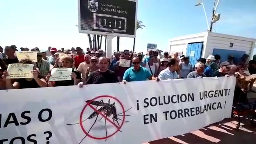 Los hosteleros de Torreblanca se manifiestan contra los mosquitos