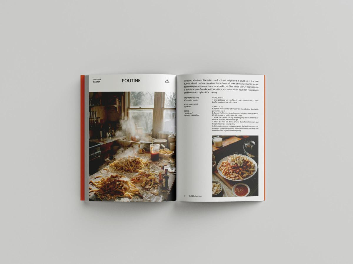 Interior del World Recipes Atlas