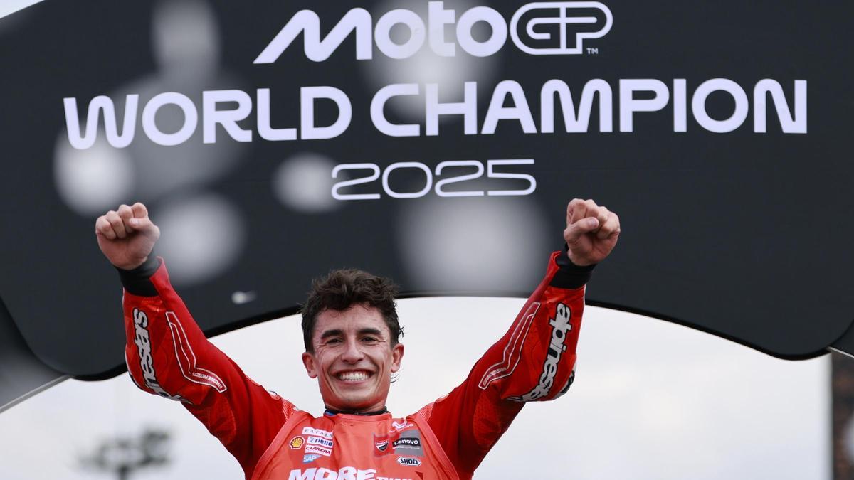 ¡Épico! Marc Márquez volvió a ser campeón del mundo y así lo celebró