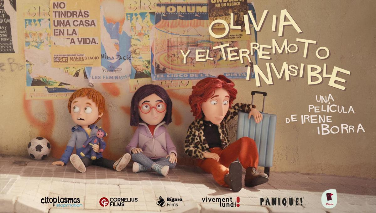 Cartel de 'Olivia y el terremoto invisible' de Irene Iborra.