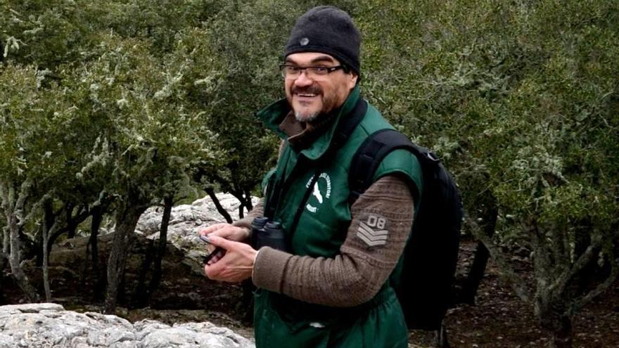 Juan José Sánchez, durante una de sus actividades de conservación.