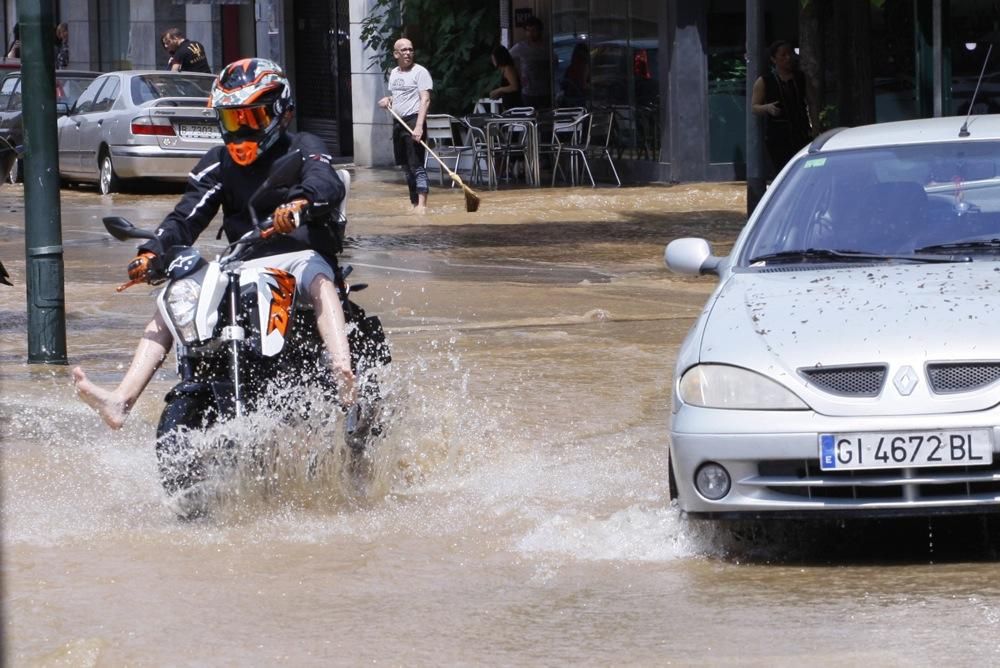 Inundació del Carrer Migdia de Girona