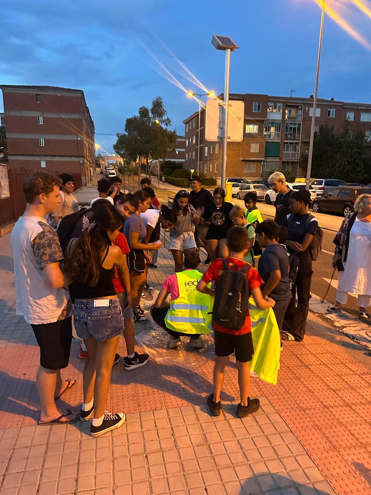 Acción de calle en Los Bloques