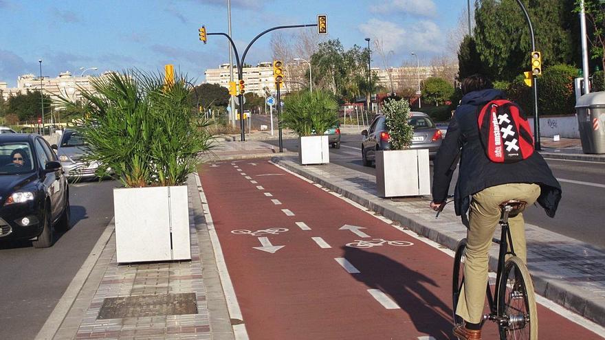 Un carril bici de la capital.