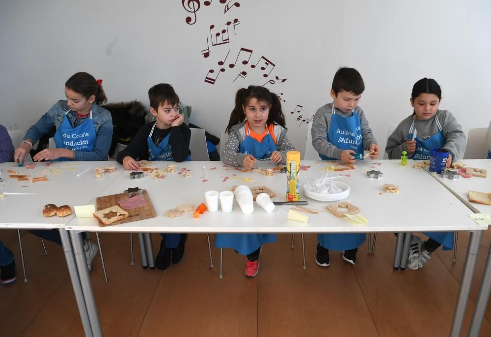 Taller infantil de cocina en Afundación