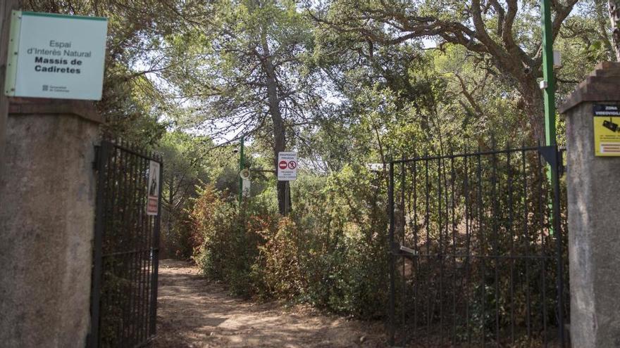 La porta d´accés al camí de ronda de Can Juncadella