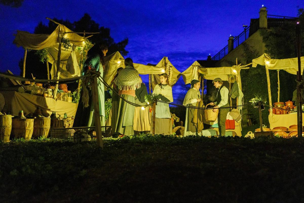 Part de les recreacions de la Nit Viva són a l'aire lliure