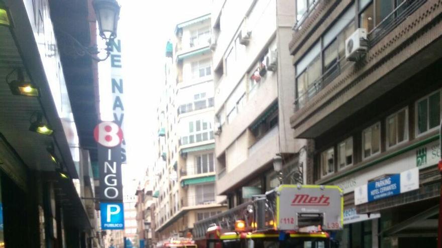 Desalojan un bingo de Alicante por un incendio