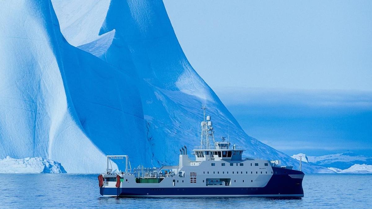 Render del oceanográfico «Dana V», que Freire entregará en el otoño de 2027.
