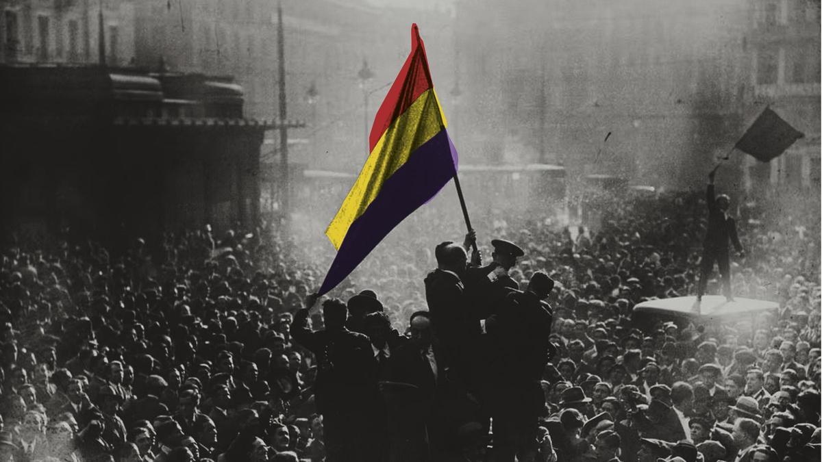 Celebración de la proclamación de la II República el 14 de abril de 1931.