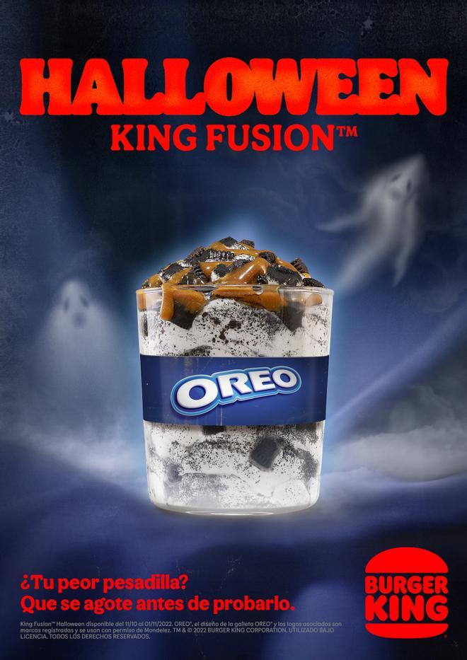 Halloween King Fusion, el helado para Halloween de Burger King