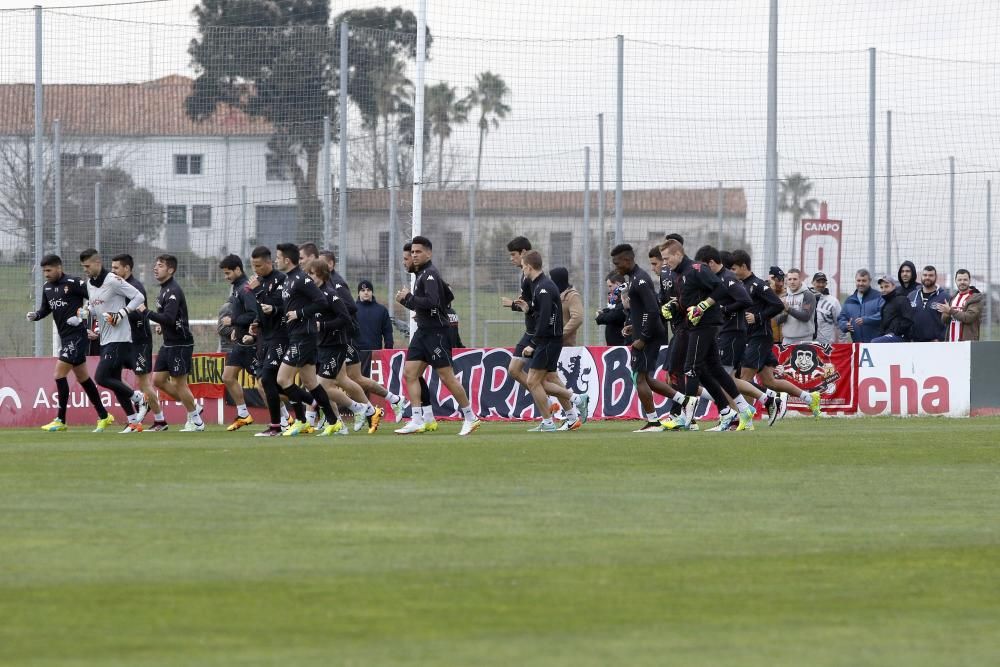 Entrenamiento del Sporting