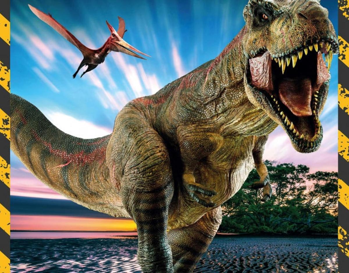 Cartel de la exposición Discovering Dinosaurs.