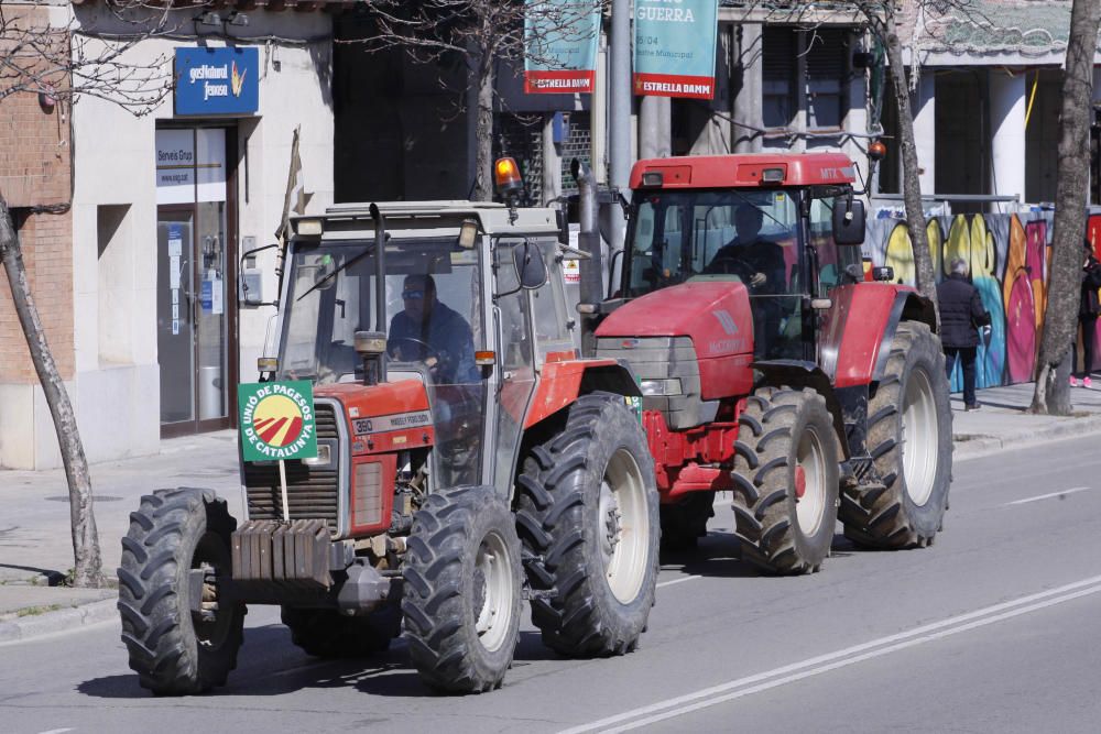 Tractorada a Girona per reclamar millores en la PAC