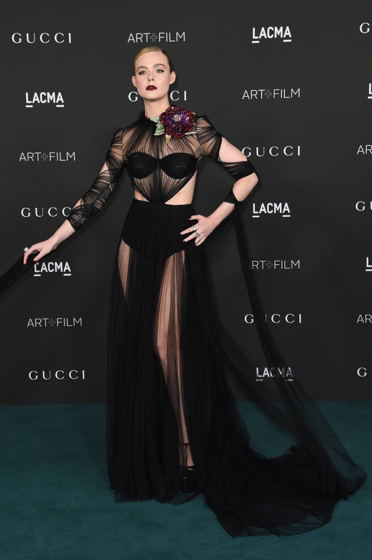 Elle Fanning el gala LACMA en Los Ángeles