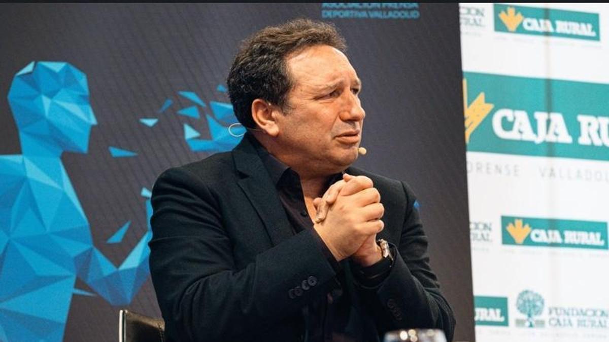 Eusebio Sacristán, en el acto de hoy en Valladolid