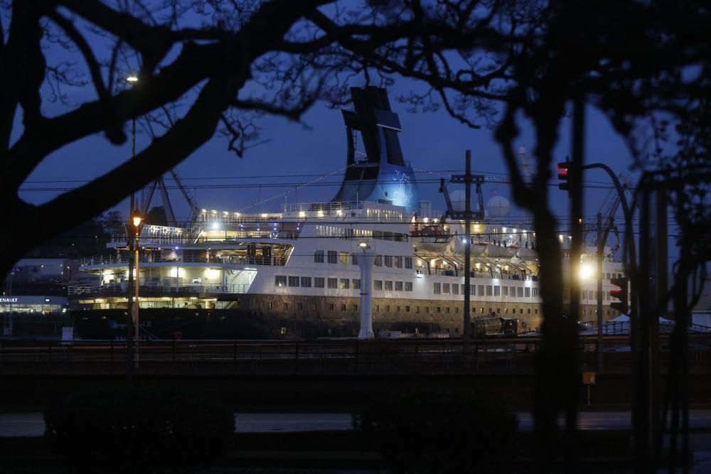 Crucero "Saga Pearl II" en Avilés.