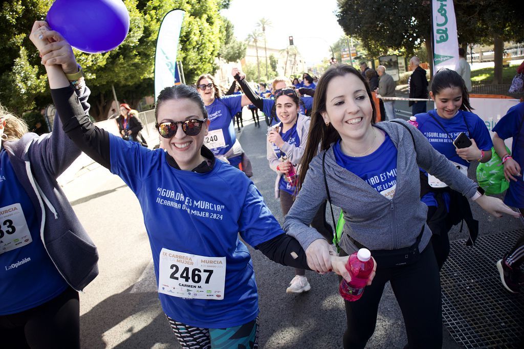 Las imágenes de la llegada a meta de la Carrera de la Mujer de Murcia 2024