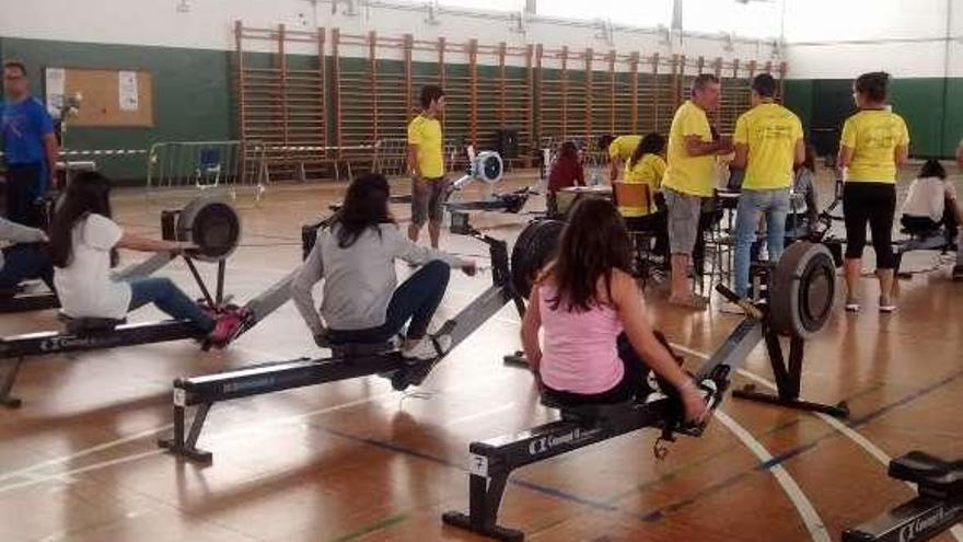 Un momento de la celebración de las eliminatorias en Rodeira.