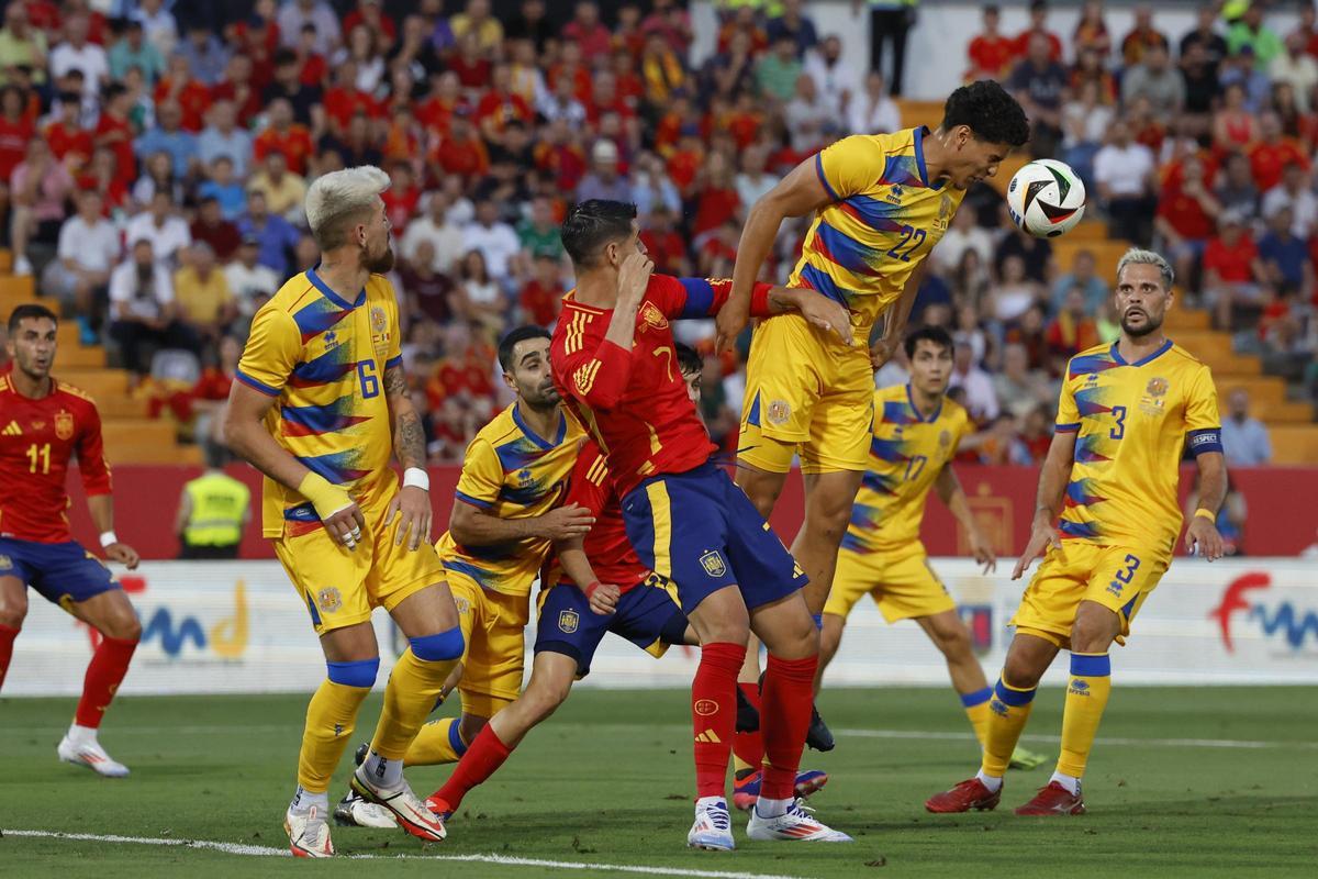 España - Andorra, el amistoso preparatorio para la Eurocopa de Alemania 2024, en imágenes.