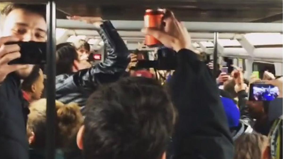 TMB denuncia a participantes en una fiesta ilegal en el metro