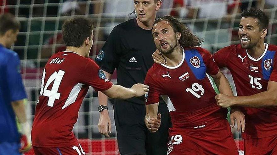 Jiracek celebra su gol ante Polonia.