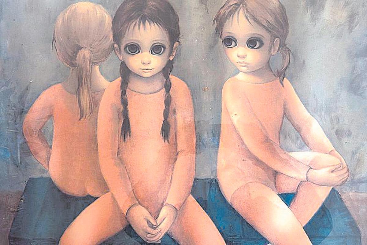 Esta lámina de Margaret Keane, enviada por su marido Walter, decoró el Hotel Coves Blanques.
