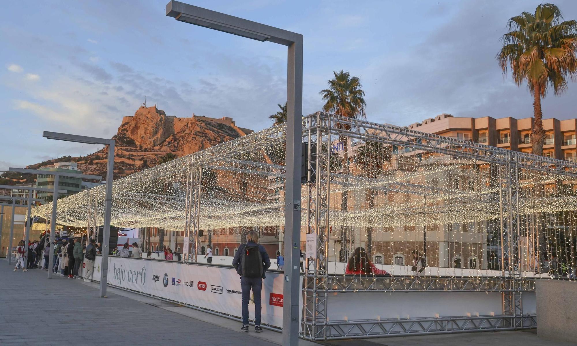 Alicante instala estas Navidades la primera pista de patinaje sostenible del mundo