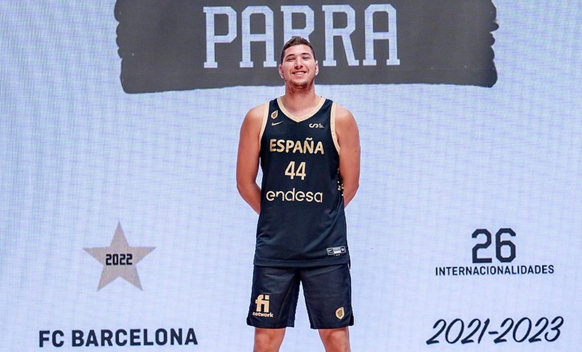 Joel Parra, en la presentación de la selección española, esta semana