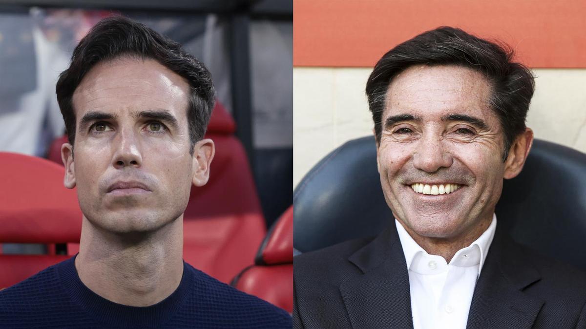 Iñigo Pérez y Marcelino, este domingo frente a frente.