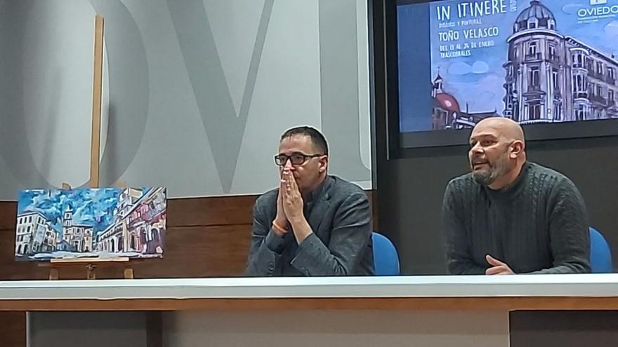 Toño Velasco propondrá &quot;un paseín por Oviedo&quot; en su exposición en Trascorrales