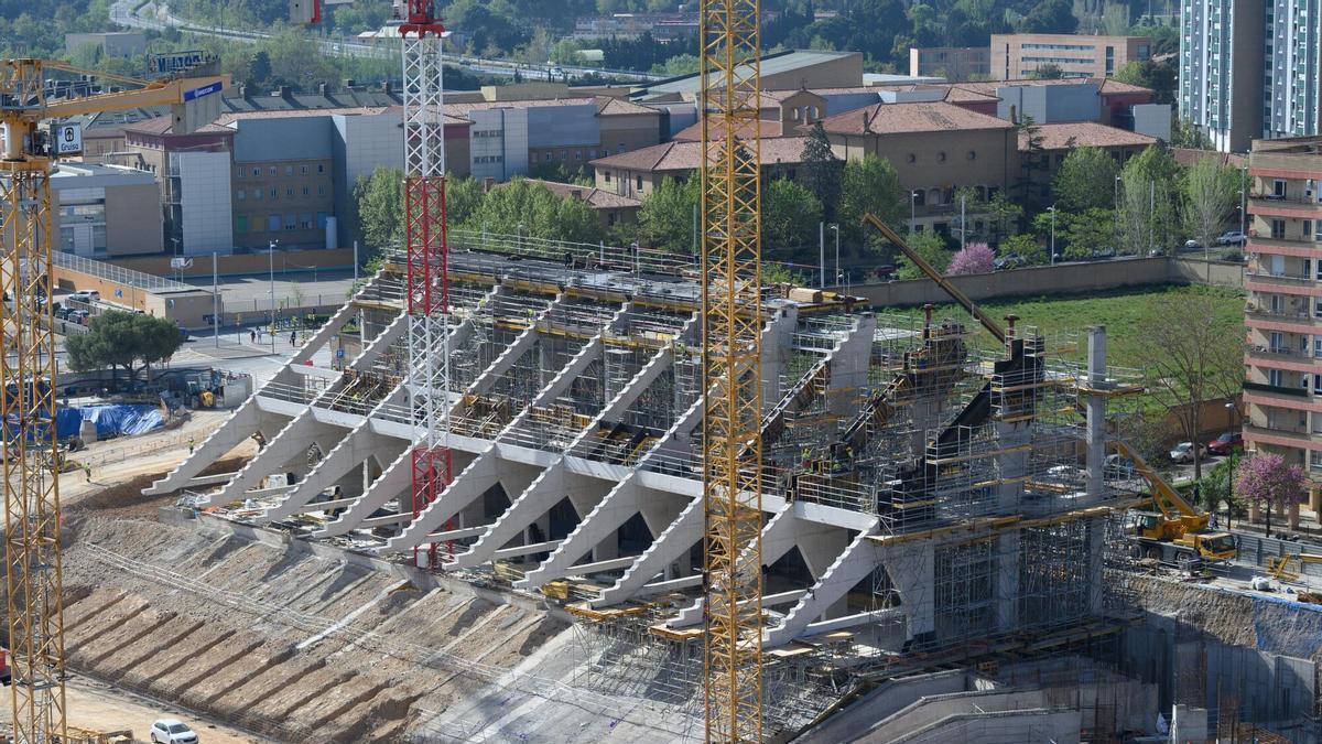 EN VÍDEO | La evolución de las obras de la nueva Romareda.