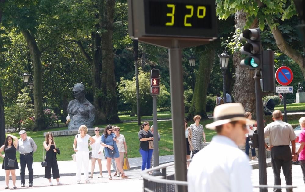 Ola de calor en Oviedo