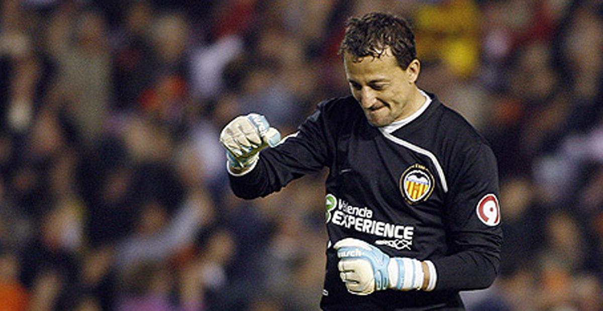 César Sánchez en su etapa en el Valencia CF