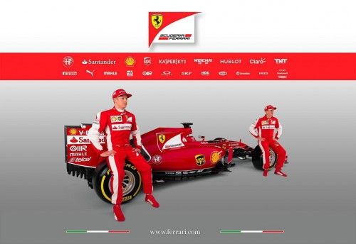 Ferrari presenta el monoplaza que pilotarán Raikkonen y Vettel