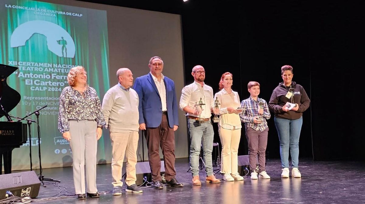 Todos los premiados en el certamen de teatro de Calp