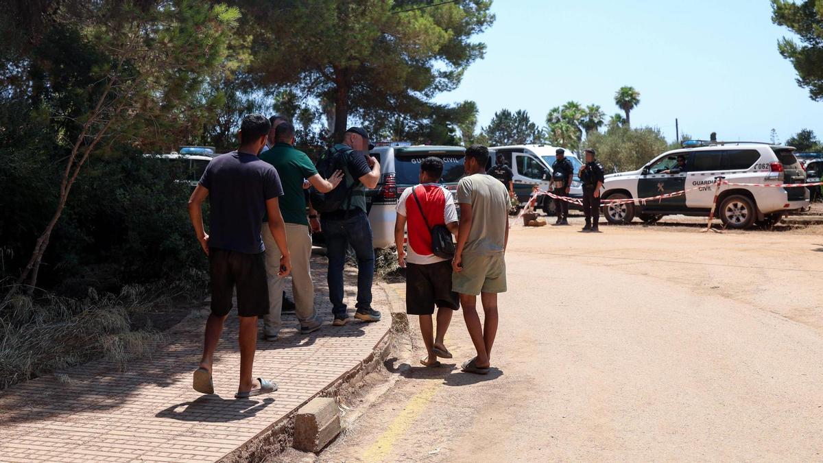 Operativo desplegado en Punta Arabí.