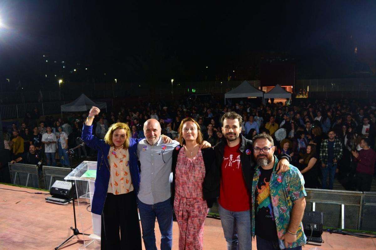 Podemos puso fin a su campaña electoral con un acto en el Parque Fofó de Murcia.