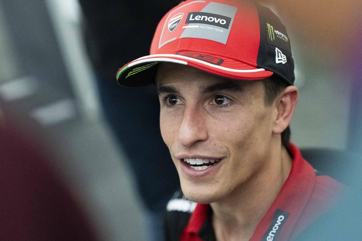 Marc Márquez (Ducati), nueve veces campeón del mundo de motociclismo.