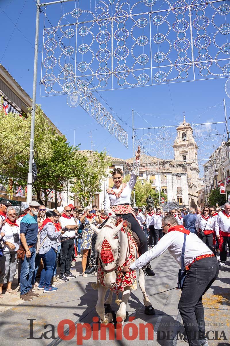 Recorrido Caballos del Vino día dos de mayo en Caravaca