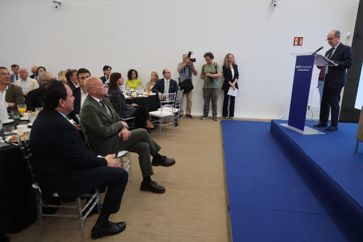 El encuentro informativo de Prensa Ibérica con el president Juanfran Pérez Llorca en imágenes El encuentro informativo de Prensa Ibérica con el president Juanfran Pérez Llorca en imágenes