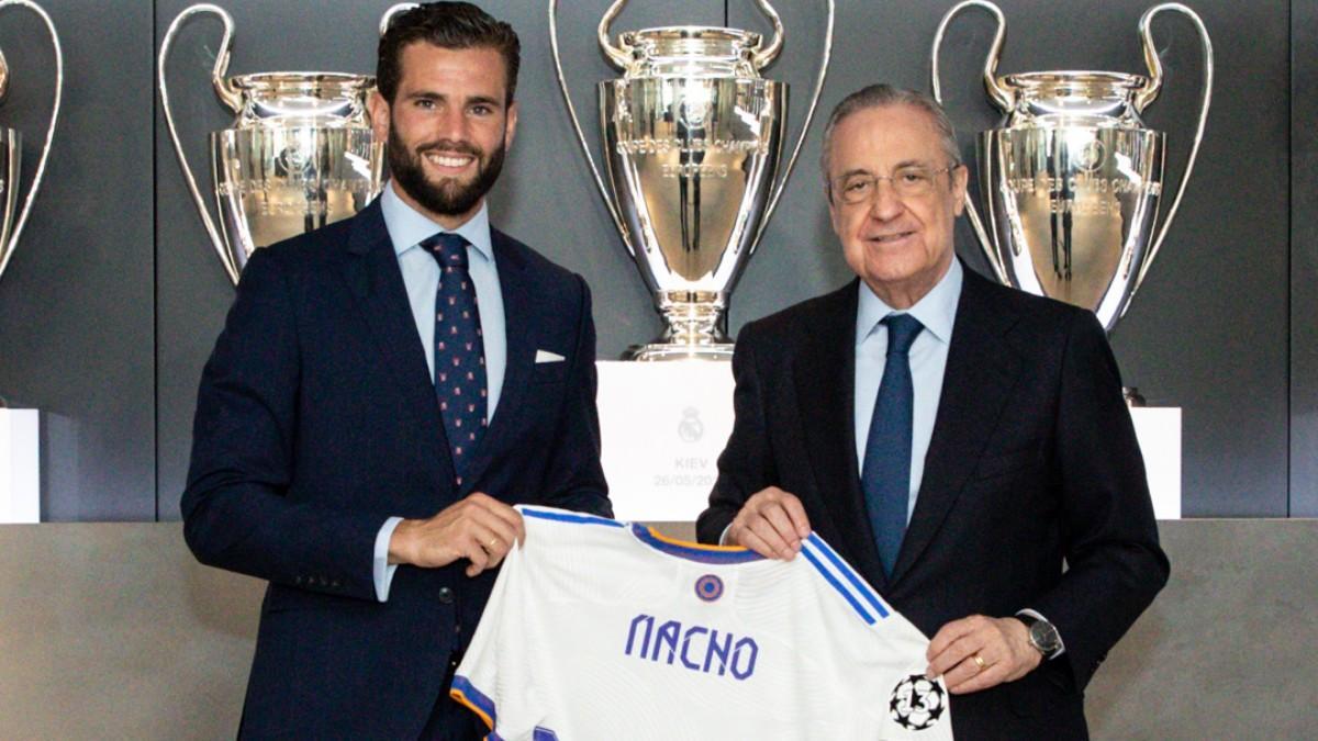 Nacho, con Florentino Pérez