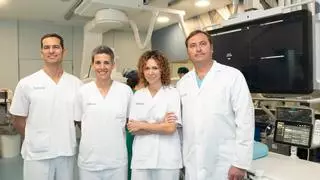 Un equipo de radiología intervencionista de Juaneda reduce un hígado con metástasis para poder operarlo