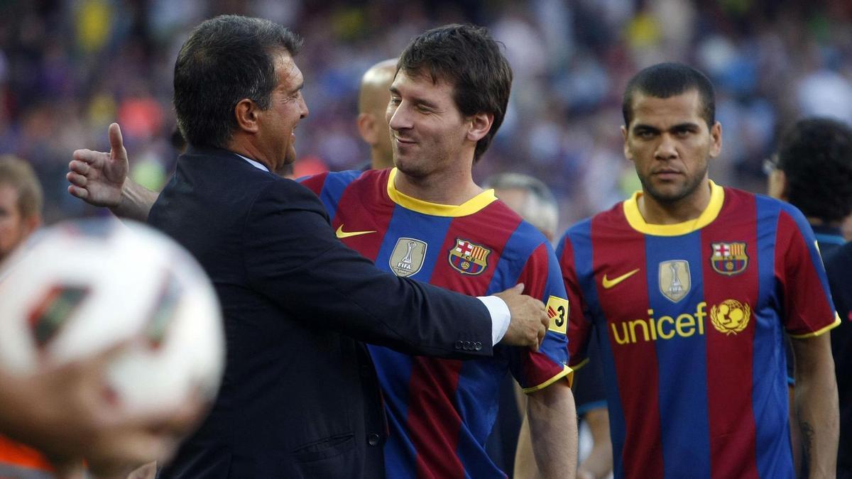 Laporta dice que con Messi juega "con ventaja" ante otros precandidatos