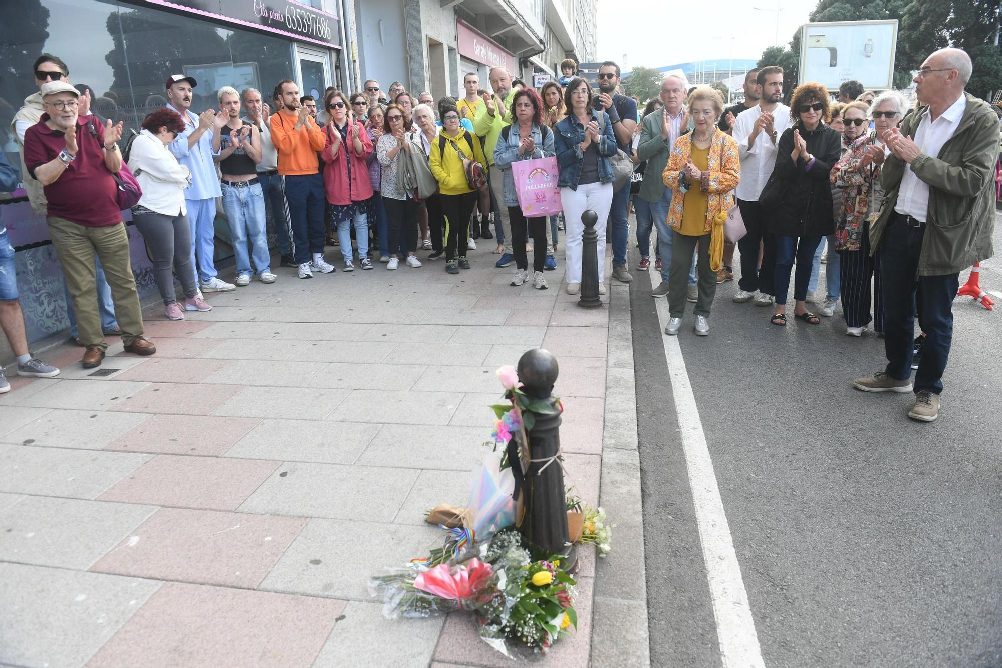 Homenaje a Samuel Luiz en A Coruña por el tercer aniversario de su muerte