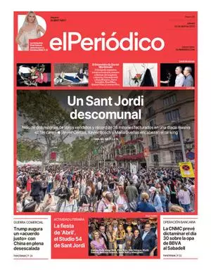 La portada de EL PERIÓDICO del 24 de abril de 2025