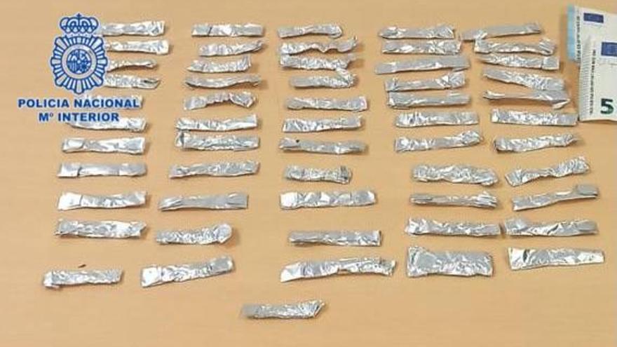 Pillado con con 56 dosis de cocaína y heroína en El Palmar