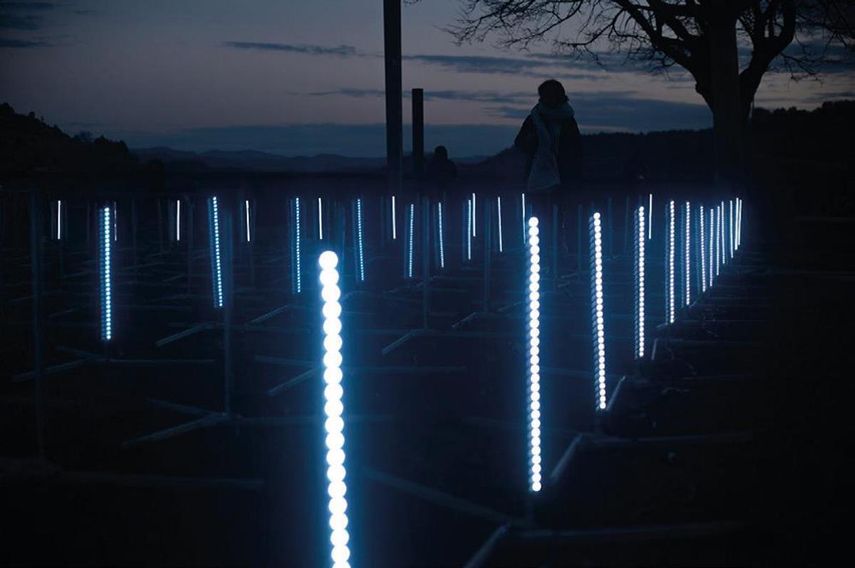 Imatge de "Canal", la instal·lació de Luis Miguel Colaço que s'ubicarà a la Baixada de la Seu