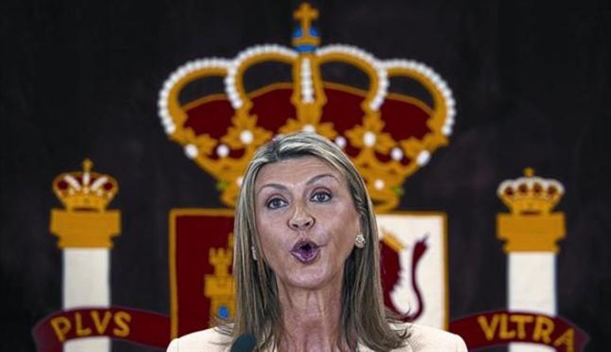 Llanos de Luna, en un acte celebrat el mes de desembre passat a la Delegació del Govern. Llanos de Luna, en un acte celebrat el mes de desembre passat a la Delegació del Govern.